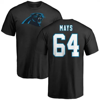 Black Men's Cade Mays Carolina Panthers Logo T-Shirt -