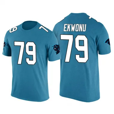 Blue Men's Ikem Ekwonu Carolina Panthers Color Rush T-Shirt